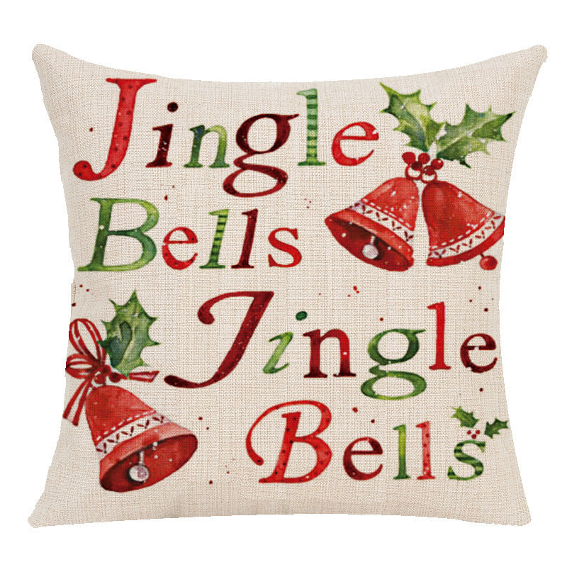 Christmas Linen Cushion Case